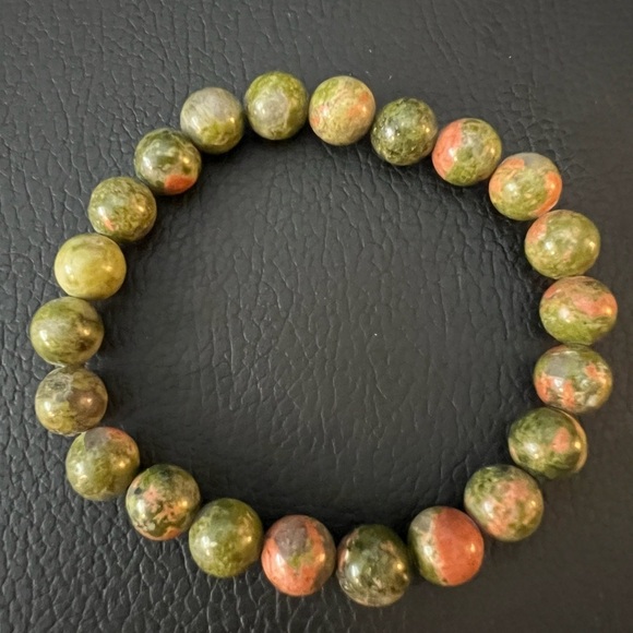 Jewelry - ❤️ Semi-Precious Unakite Stone Bracelet 8mm